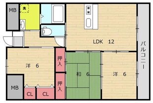 ハイアートの物件間取画像